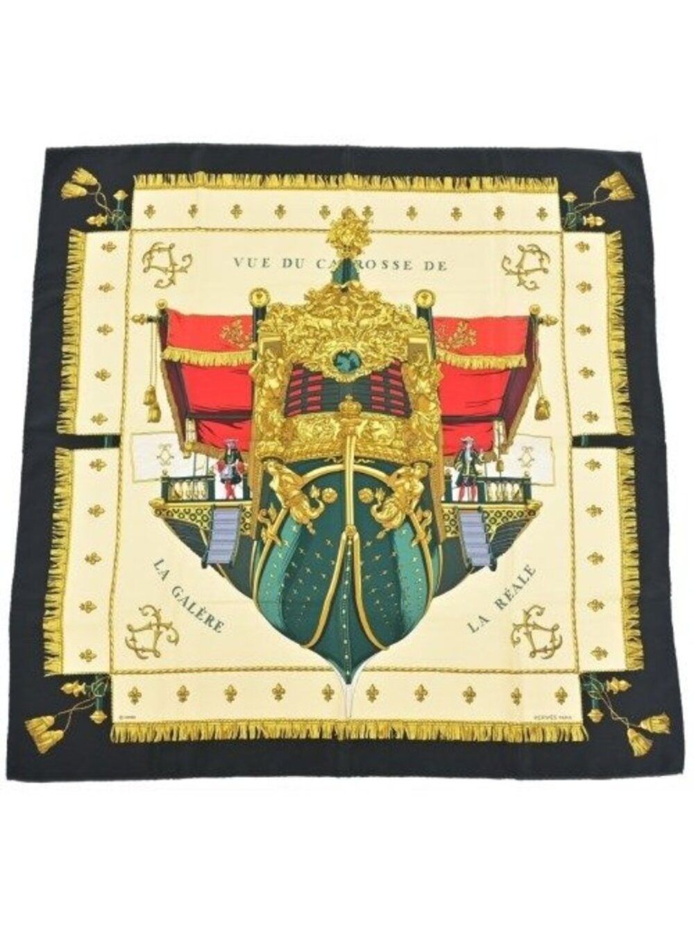 Hermes Bandana Scarf Black